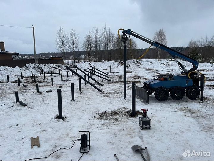 Винтовые сваи под ключ с монтажом