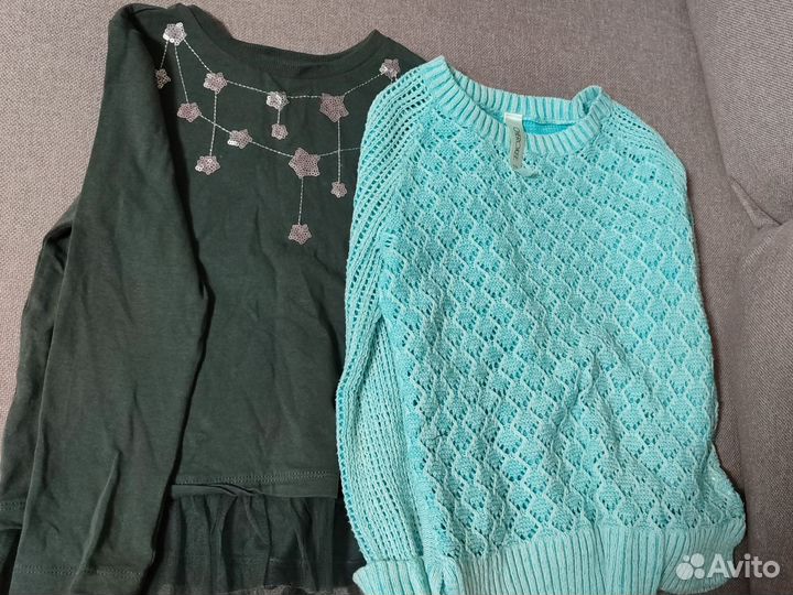 Вещи пакетом на девочку 110 116