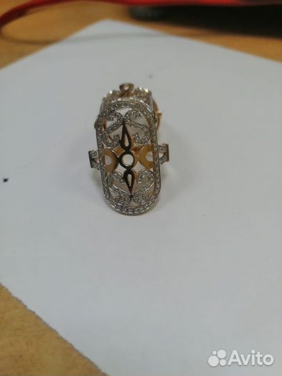 Золотое кольцо женское 19