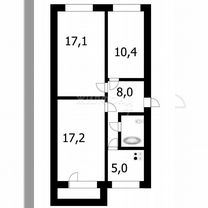 3-к. квартира, 61 м², 5/5 эт.