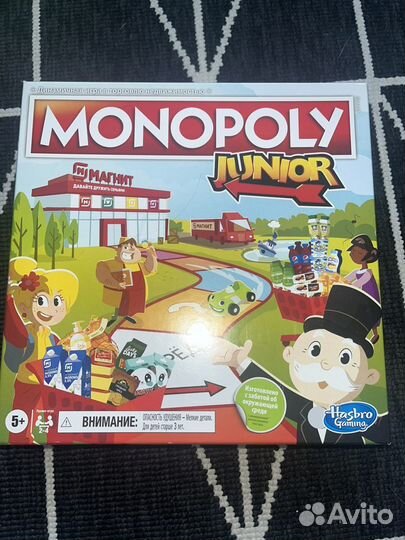 Настольная игра monopoli junior