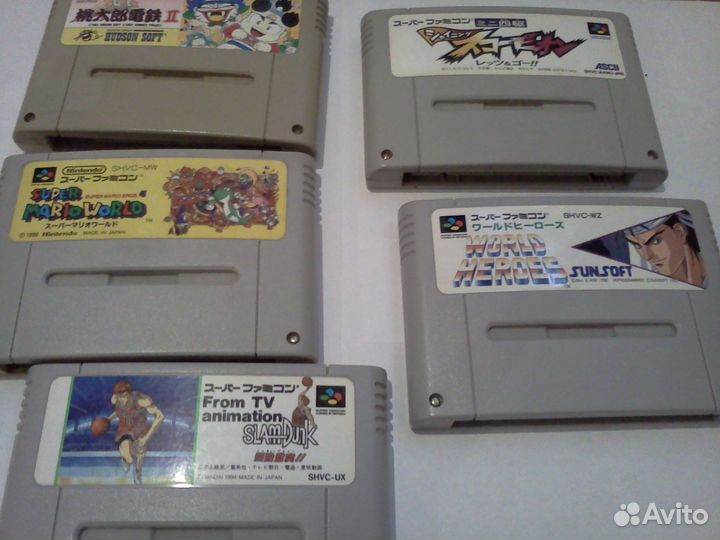 Snes Super Nintendo картриджи япония