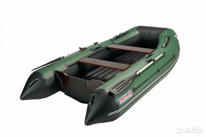 Комплект лодка mishimo lite 400 + мотор 9,9 Л.С