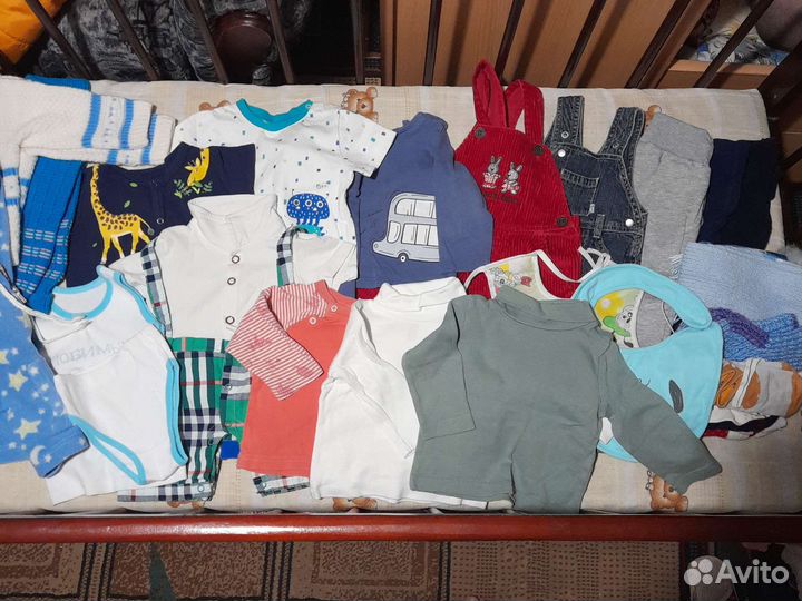 Вещи пакетом на мальчика 9-12 месяцев