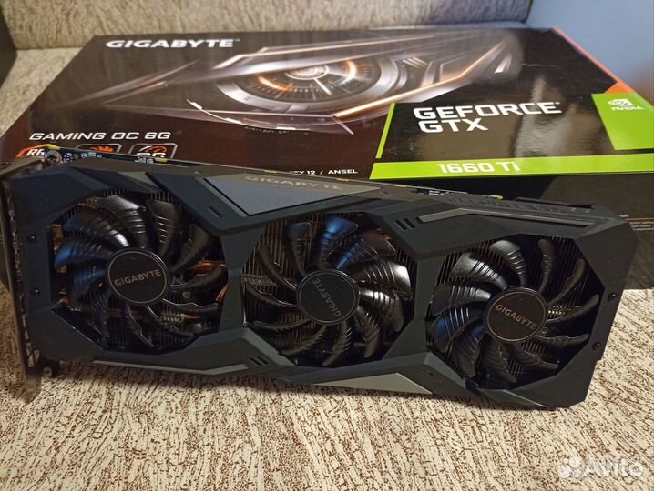 Видеокарта GTX 1660TI 6GB Gddr6 gigabyte Gaming