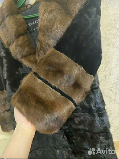 Шуба норковая с капюшоном новая