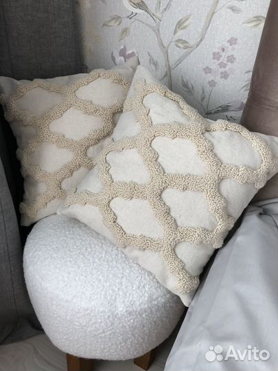 Подушка наволочка бохо ковровая вышивка