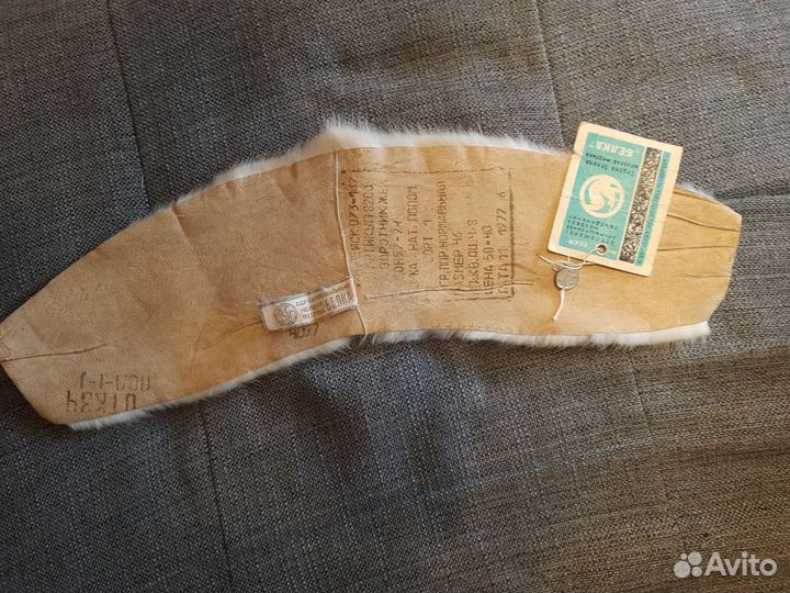 Воротник норка бежевый фабрика Белка СССР с биркой