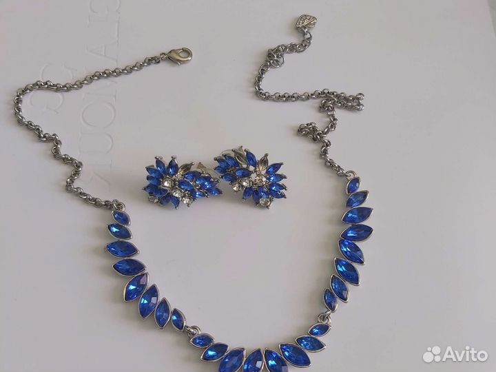 Колье ожерелье и сережки