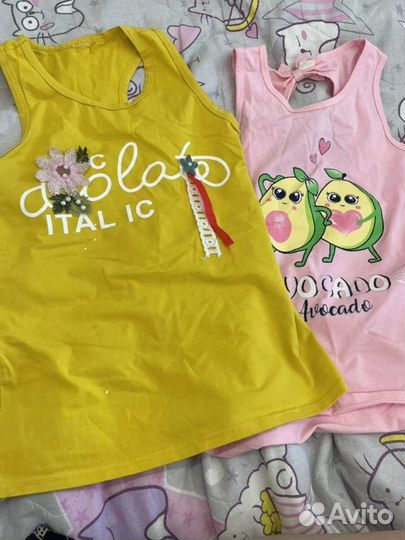 Летние майки для девочки и шорты zara