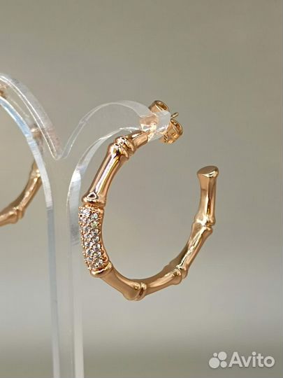 Шикарные серьги Cartier позолота