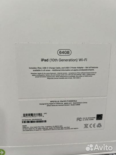 Apple iPad 64 gb (10th Generation) Wi-Fi