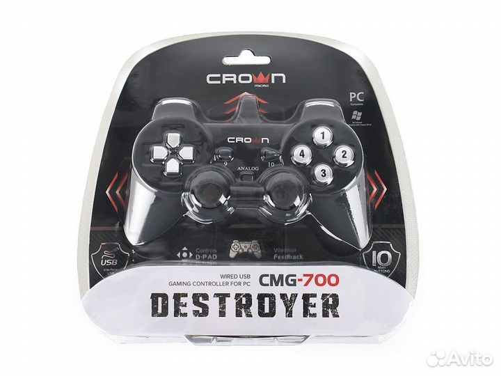 Геймпад проводной Crown CMG-700