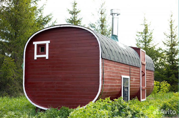Баня бочка квадро 5 метров