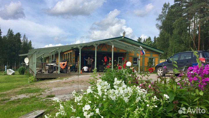 Турбаза (170 км от спб). Земля 3.8 Га (в собств.)