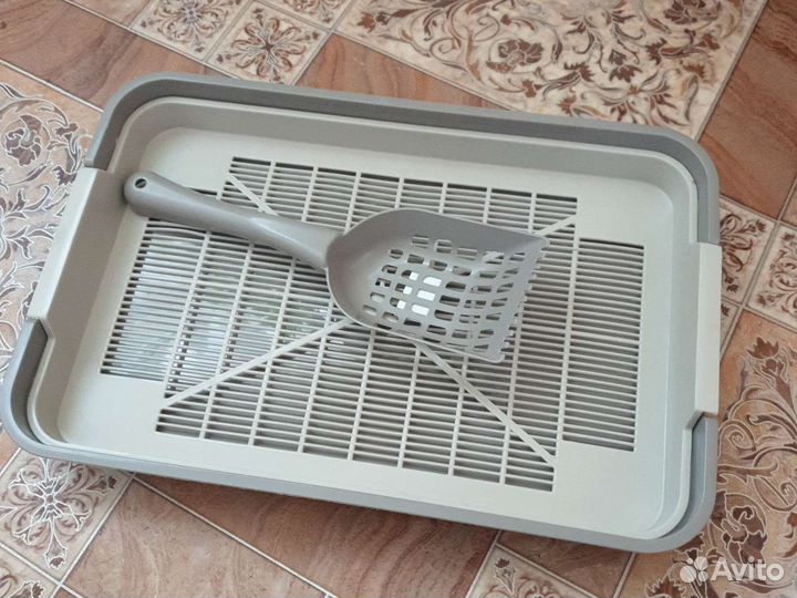 Лоток для кошек + совок новый