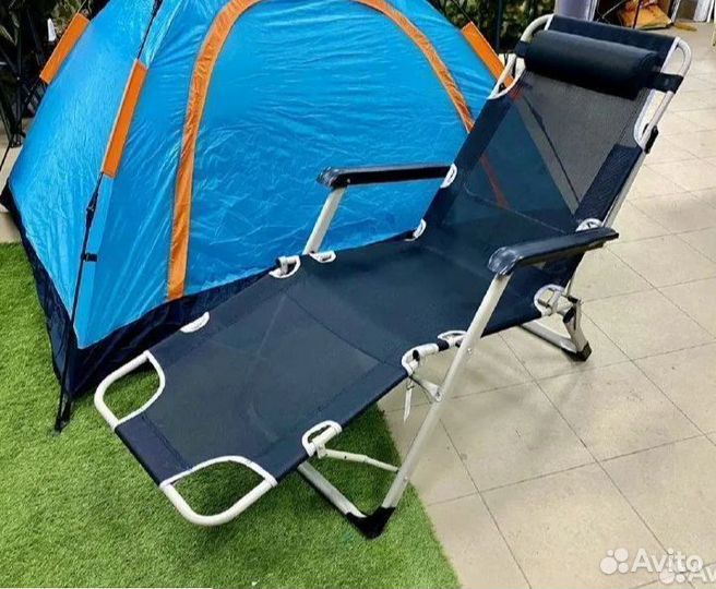 Шезлонг 3 в 1 новый усиленный
