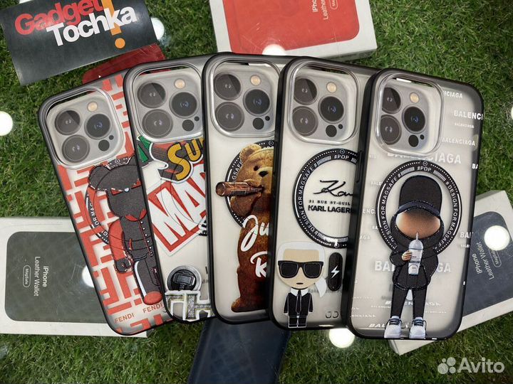 Чехол Magsafe с попсокетом на iPhone 14 Pro