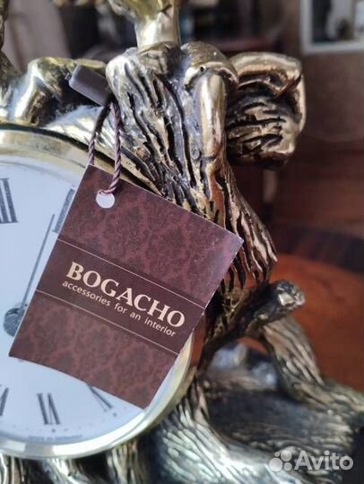 Часы настольные Орел bogacho бронза/мрамор