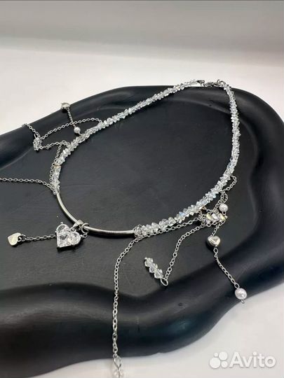 Колье чокер многослойный