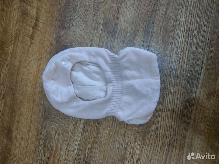 Шапка шлем для девочки демисезонная