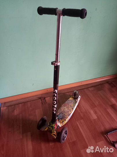 Самокат детский трехколесный бу