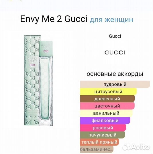 Распив Gucci envi me 2