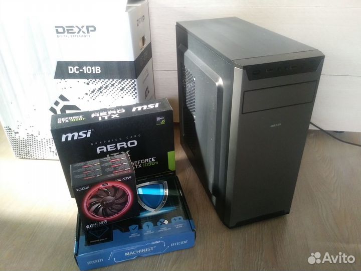 Игровой пк 24 ядра, 32Gb, SSD, GTX1050Ti 4Gb