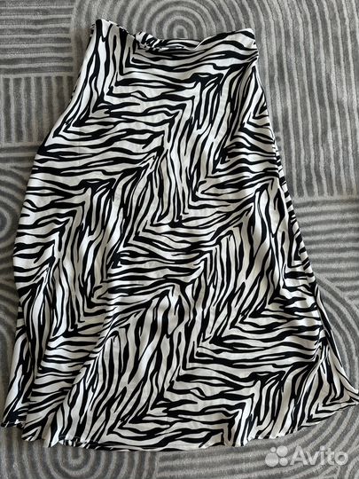 Юбка длинная зебра