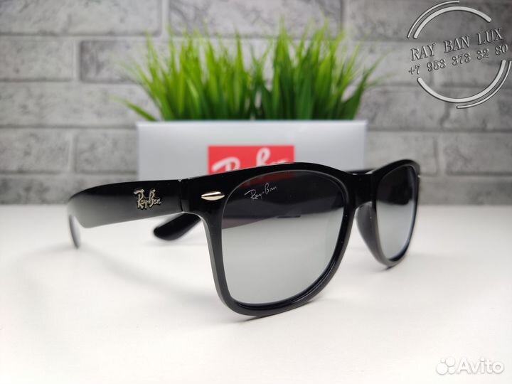 Ray Ban Wayfarer 2132 Polaroid Черный Зеркальный