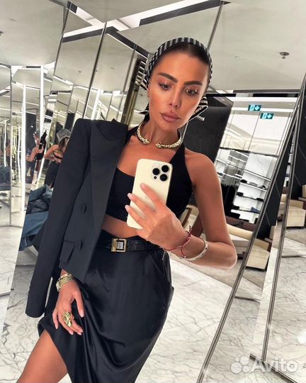 Шелковая юбка YSL 2024