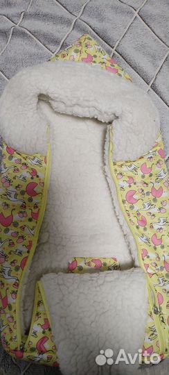 Зимний конверт для новорождённого