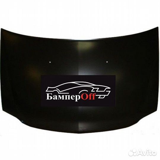 Капот рено логан 2005-2014 гг в цвет Черный