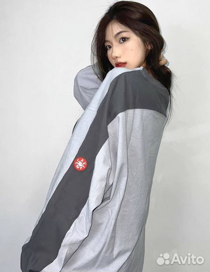 Лонгслив Cav Empt серый базовый