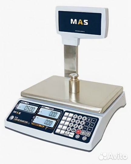 Электронные торговые весы MAS MR1-30P