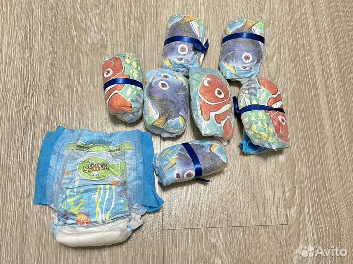 Tрусики для плавания huggies little swimers 3-4