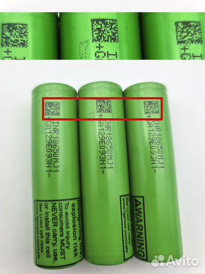Оригинальные аккумуляторы 18650, 21700, 26650