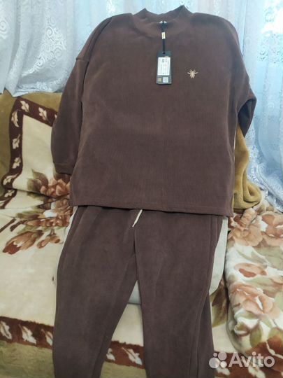 Спортивный костюм женский Турция на флисе 54р