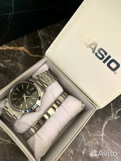 Набор: Часы Casio кварцевые + браслет Nomination
