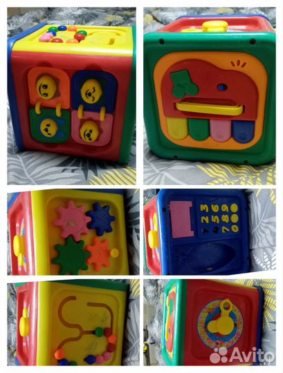 Бизиборд, кубик развивающий