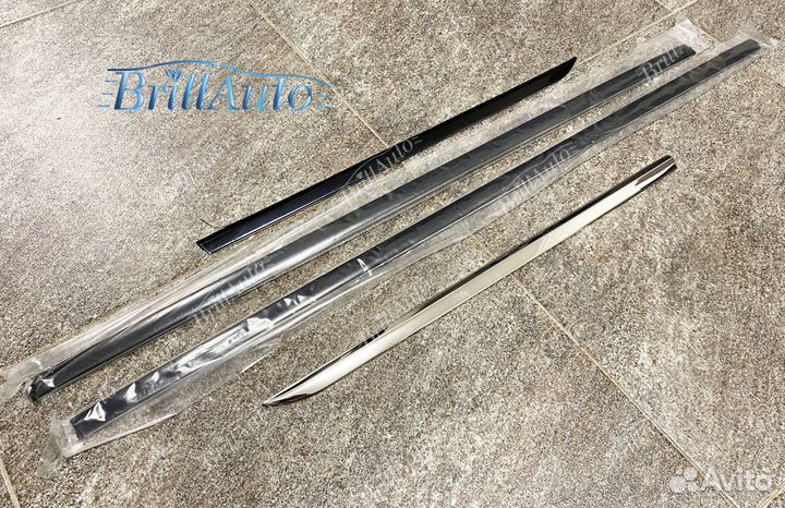 Молдинги окон Land Cruiser 200 под стекла, отсечки