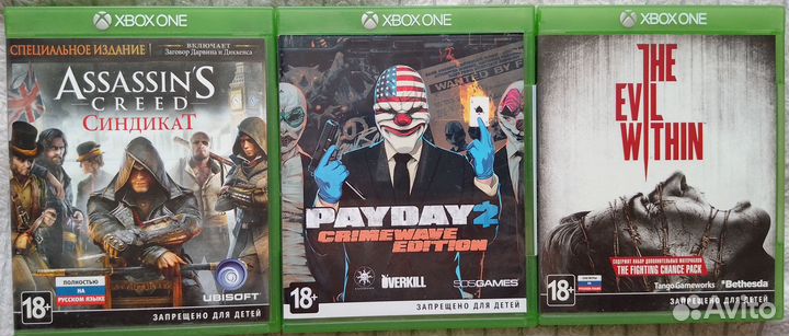 Игры на дисках Xbox One