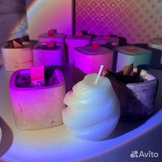 Ароматическая свеча ручной работы