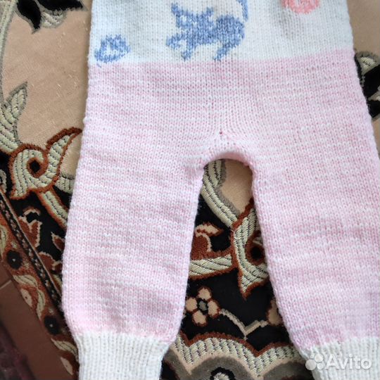 Полукомбинезон для ребенка 62-68 см пряжа д.каприз