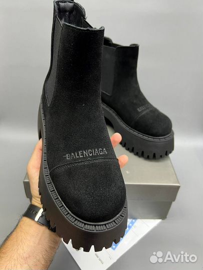 Ботинки Balenciaga Челси зима мех Размер 36-40