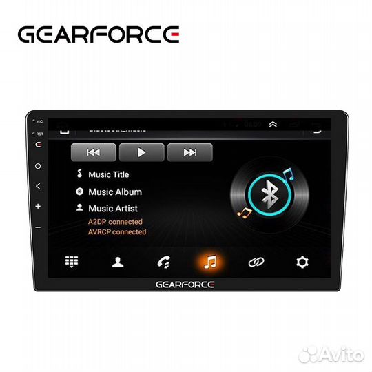 Автомагнитола gearforce, 9/10 дюйма, 2 Din