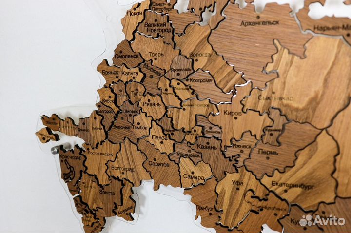 Деревянные карты мира
