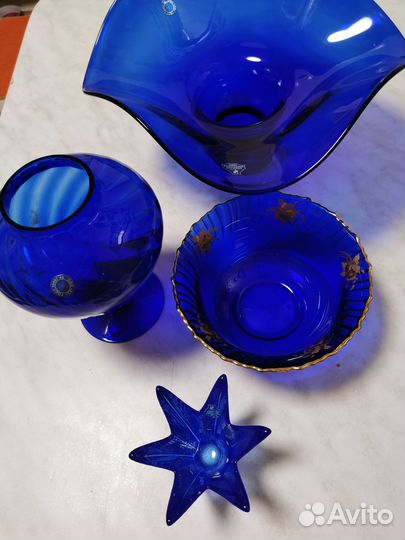 Посуда СССР цв. стекло.Гус.Хруст.завод.Цены разные