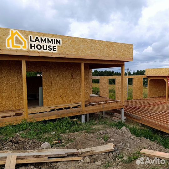 Готовый дом из Сип панелей под ключ. Строительство