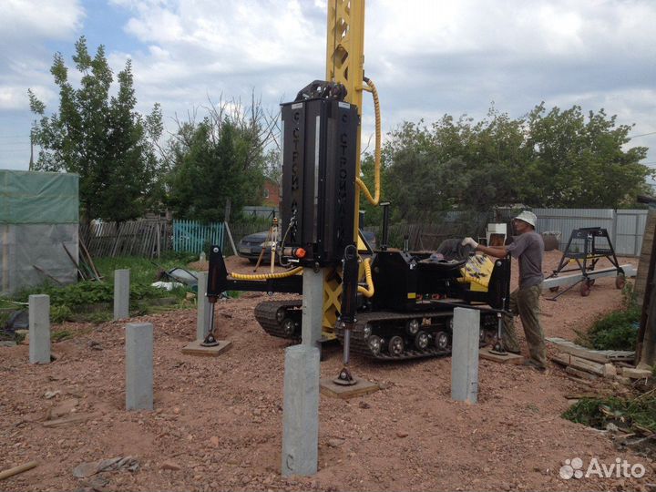 Жб сваи под ключ установка